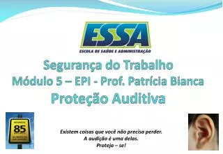 seguran a do trabalho m dulo 5 epi prof patr cia bianca prote o auditiva