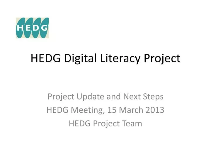hedg digital literacy project