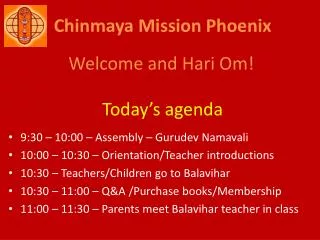 Chinmaya Mission Phoenix