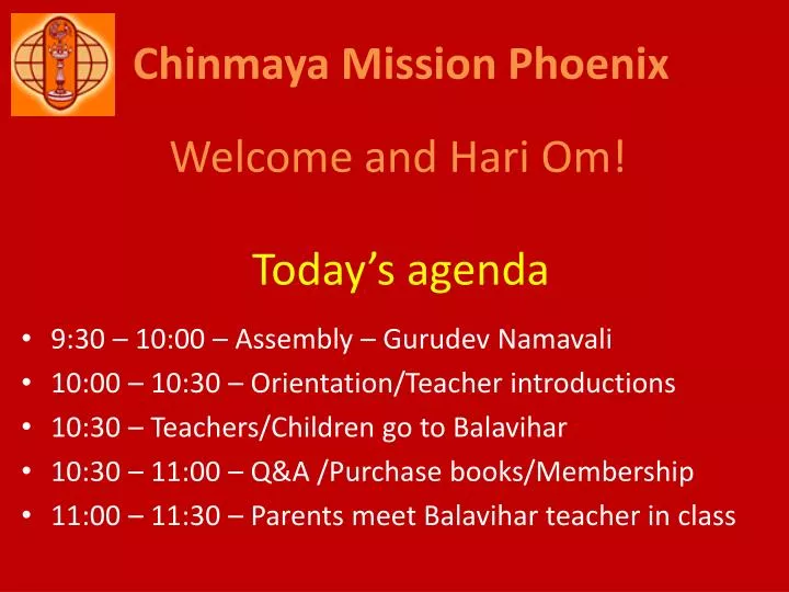 chinmaya mission phoenix