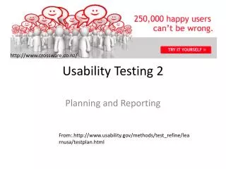 Usability Testing 2