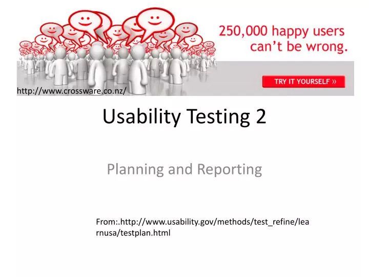 usability testing 2