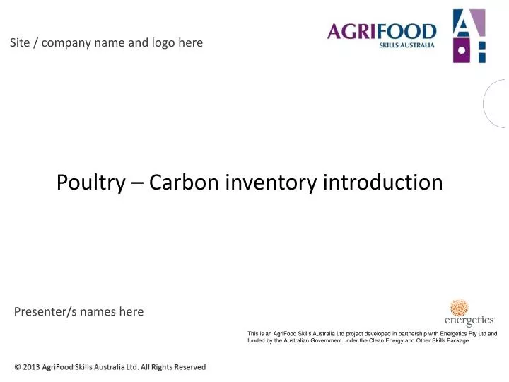poultry carbon inventory introduction