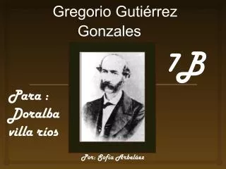 gregorio guti rrez gonzales