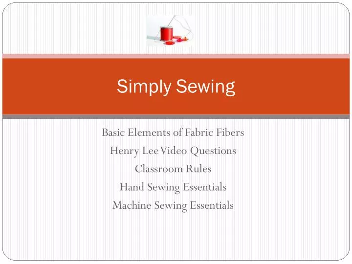 simply sewing