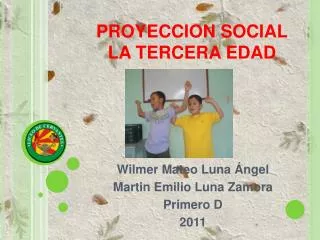 PROYECCION SOCIAL LA TERCERA EDAD