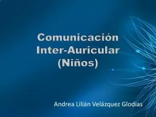 comunicaci n inter auricular ni os