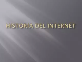 historia del internet
