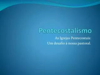 pentecostalismo