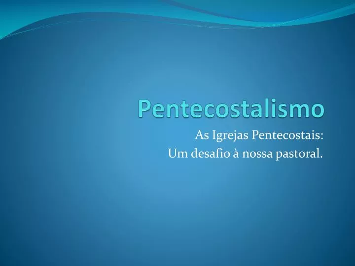 pentecostalismo