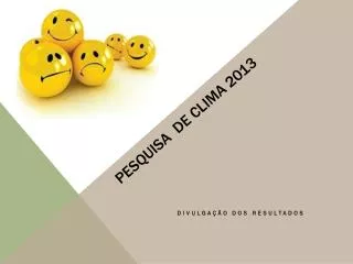 pesquisa de clima 2013