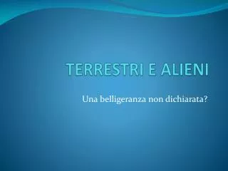 terrestri e alieni