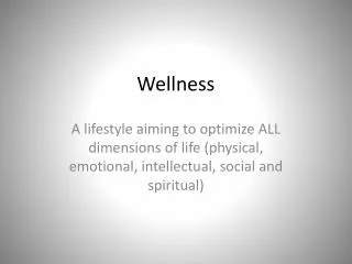 wellness