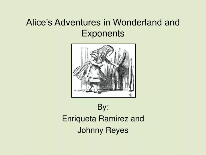 alice s adventures in wonderland and exponents