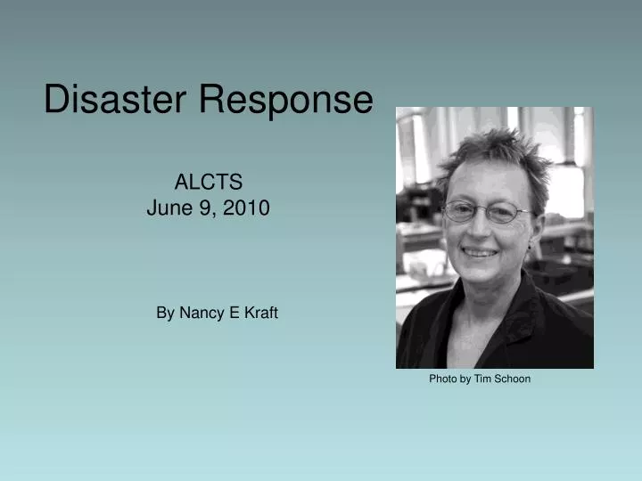 disaster response alcts june 9 2010