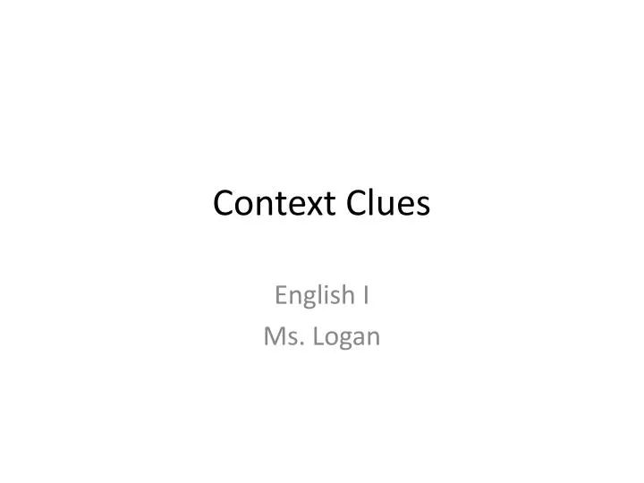 context clues