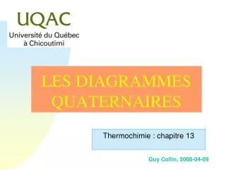 les diagrammes quaternaires