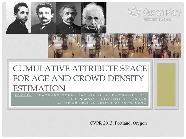 cumulative attribute space for age and crowd density estimation