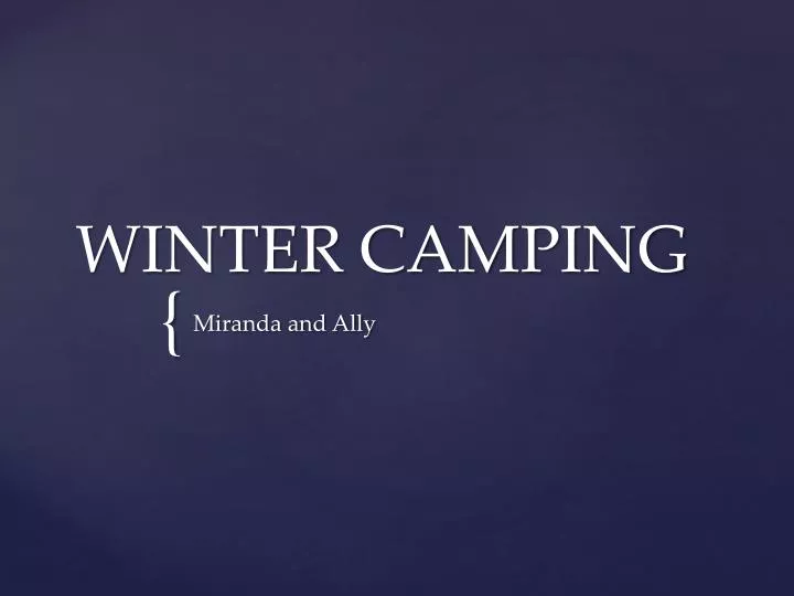 winter camping