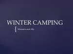 WINTER CAMPING - slide 1