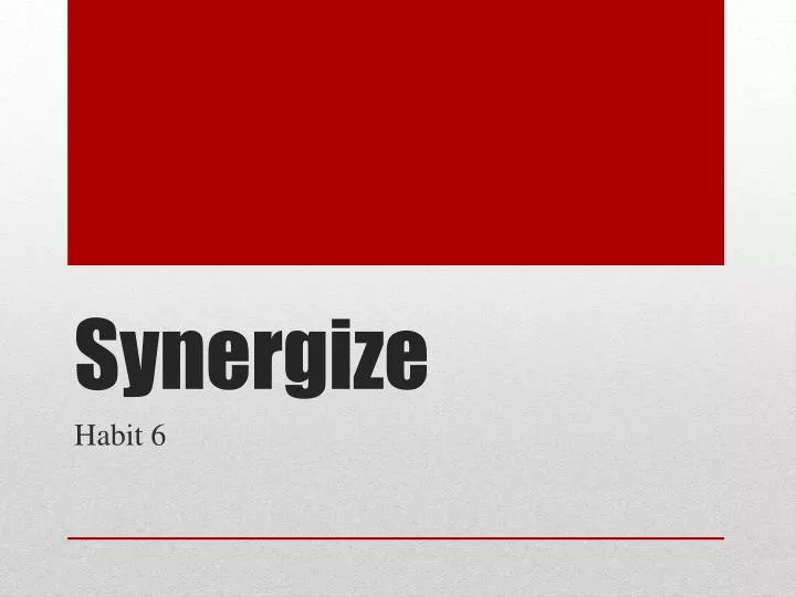 synergize