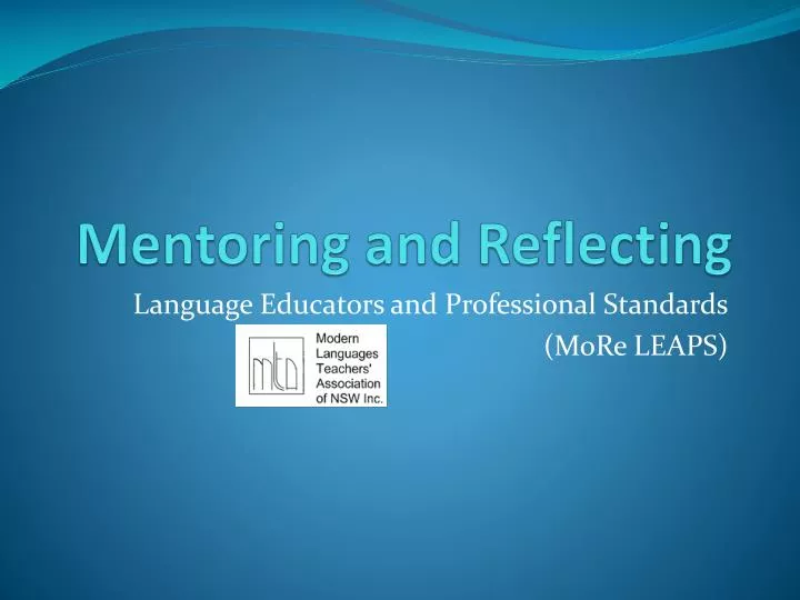 mentoring and reflecting