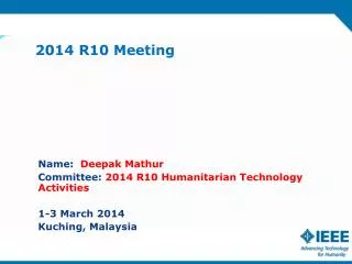 2014 R10 Meeting