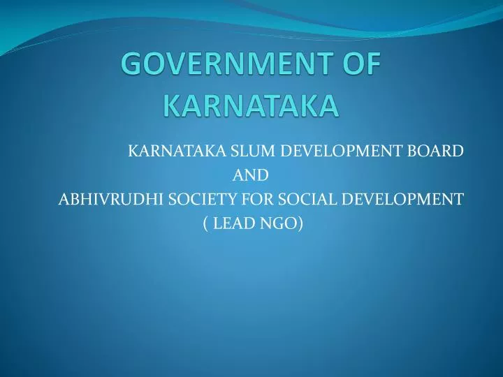 government of karnataka