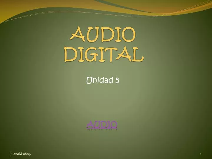 audio digital