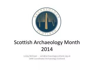 Scottish Archaeology Month 2014