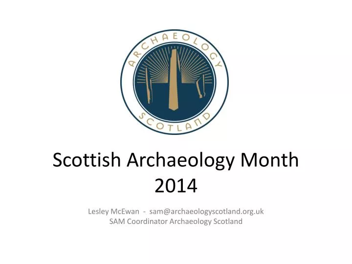 scottish archaeology month 2014