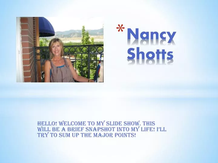 nancy shotts