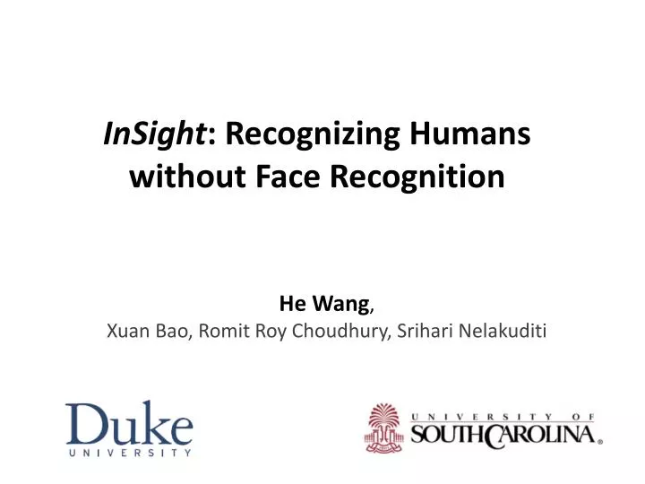 insight recognizing humans without face recognition