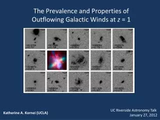 The Prevalence and Properties of Outflowing Galactic Winds at z = 1