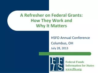 A Refresher on Federal Grants: How They Work and Why It Matters