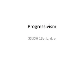 progressivism