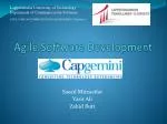 Agile Software Development - slide 1