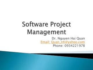 Software Project Management