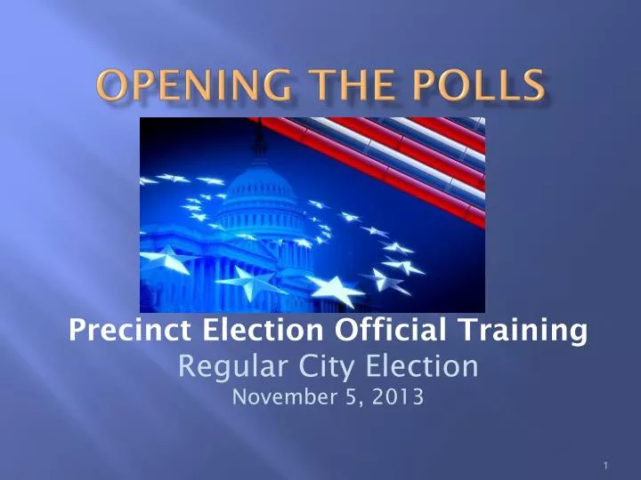 opening the polls