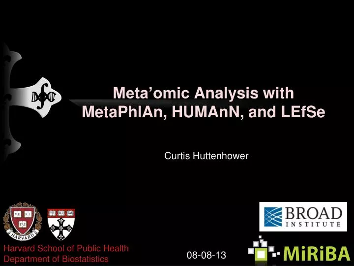 meta omic analysis with metaphlan humann and lefse