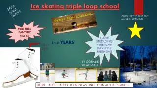 Ice skating triple loop school