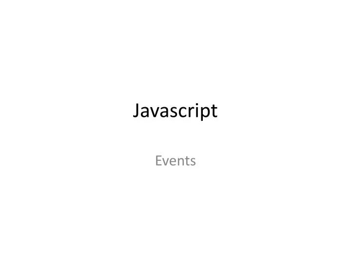 javascript