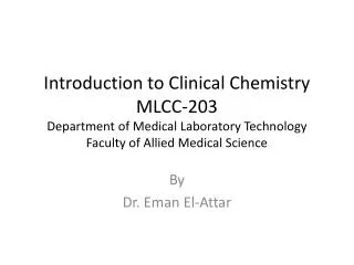 By Dr. Eman El-Attar