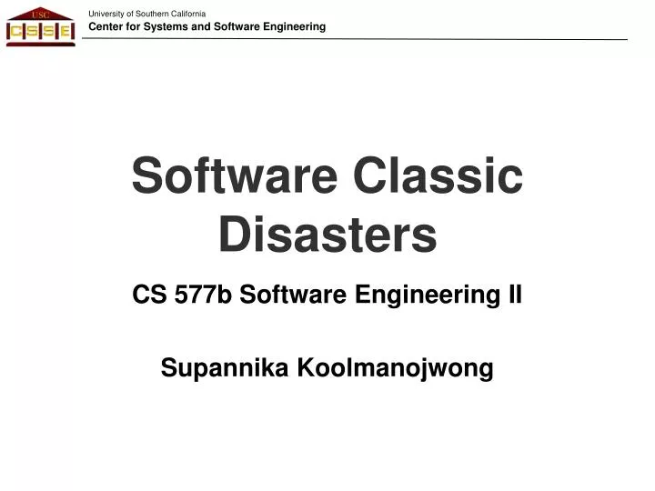 software classic disasters