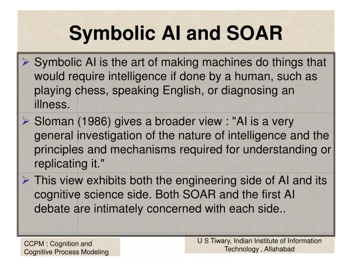 symbolic ai and soar