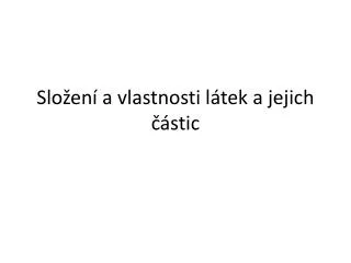 slo en a vlastnosti l tek a jejich stic
