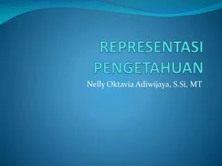 representasi pengetahuan