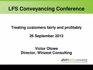 LFS Conveyancing Conference