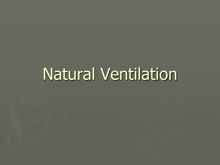 natural ventilation