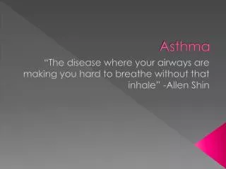 asthma